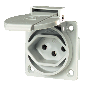 Mennekes Grounding-type panel mounted receptacle 10085