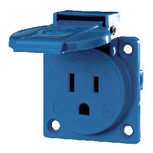 Mennekes Grounding type panel mounted receptacle 10087