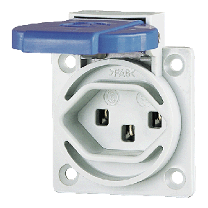 Mennekes Grounding-type panel mounted receptacle 10711