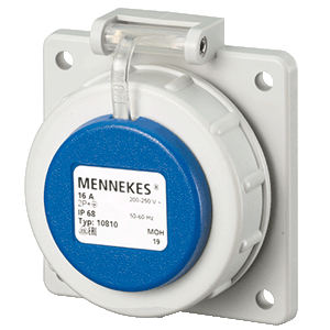 Mennekes Panel mounted receptacle SCHUKO 10810
