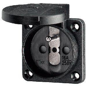 Mennekes Grounding-type panel mounted receptacle 11162