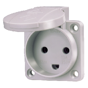 Mennekes Grounding-type panel mounted receptacle 11200