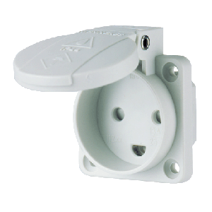 Mennekes Grounding-type panel mounted receptacle 11250