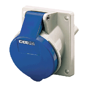 Mennekes Panel mounted receptacle 1466