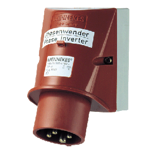 Mennekes Wall mounted phase inverter inlet 3343