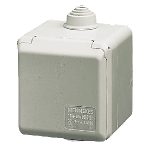 Mennekes Cepex grounding-type panel wall receptacle 4900