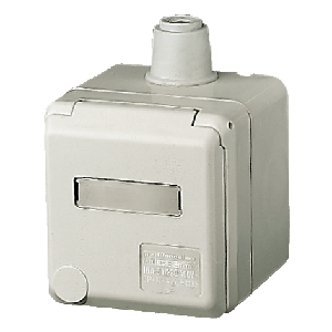 Mennekes Cepex wall mounted receptacle SCHUKO, grey 4973