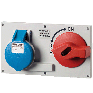 Mennekes Panel mounted receptacle 7512